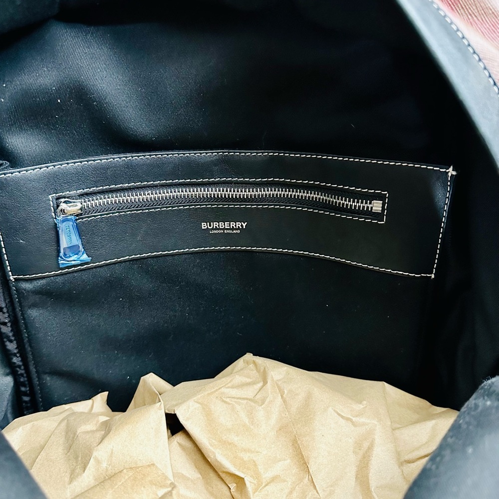 Burberry Brown Checkered Backpack - image 7